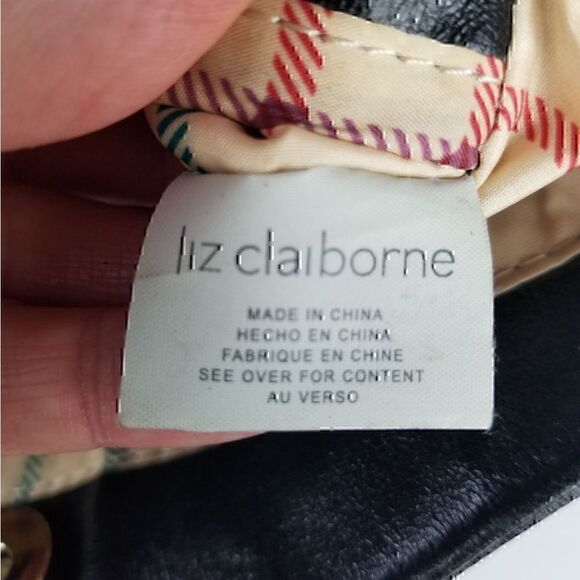Liz Claiborne Black Signature Logo Mini Satchel Bag - Picture 11 of 13